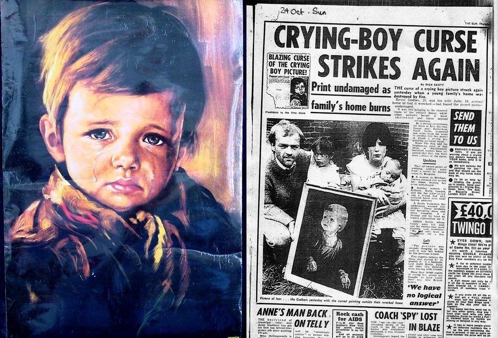 Misteri Lukisan The Crying Boy yang Bisa Buat Rumah Terbakar