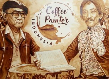 Meramu Kopi Di Atas Kanvas dalam Balutan Hari Pahlawan