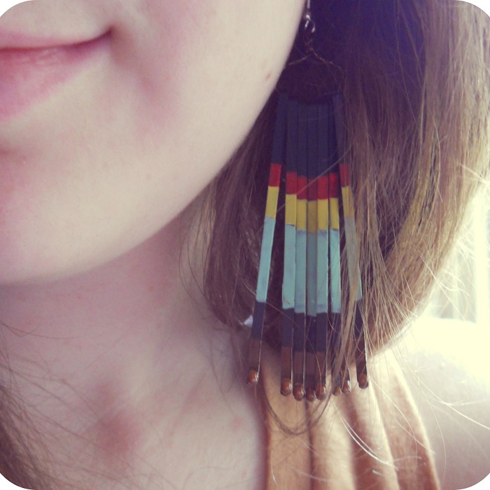diy jepit rambut jadi anting
